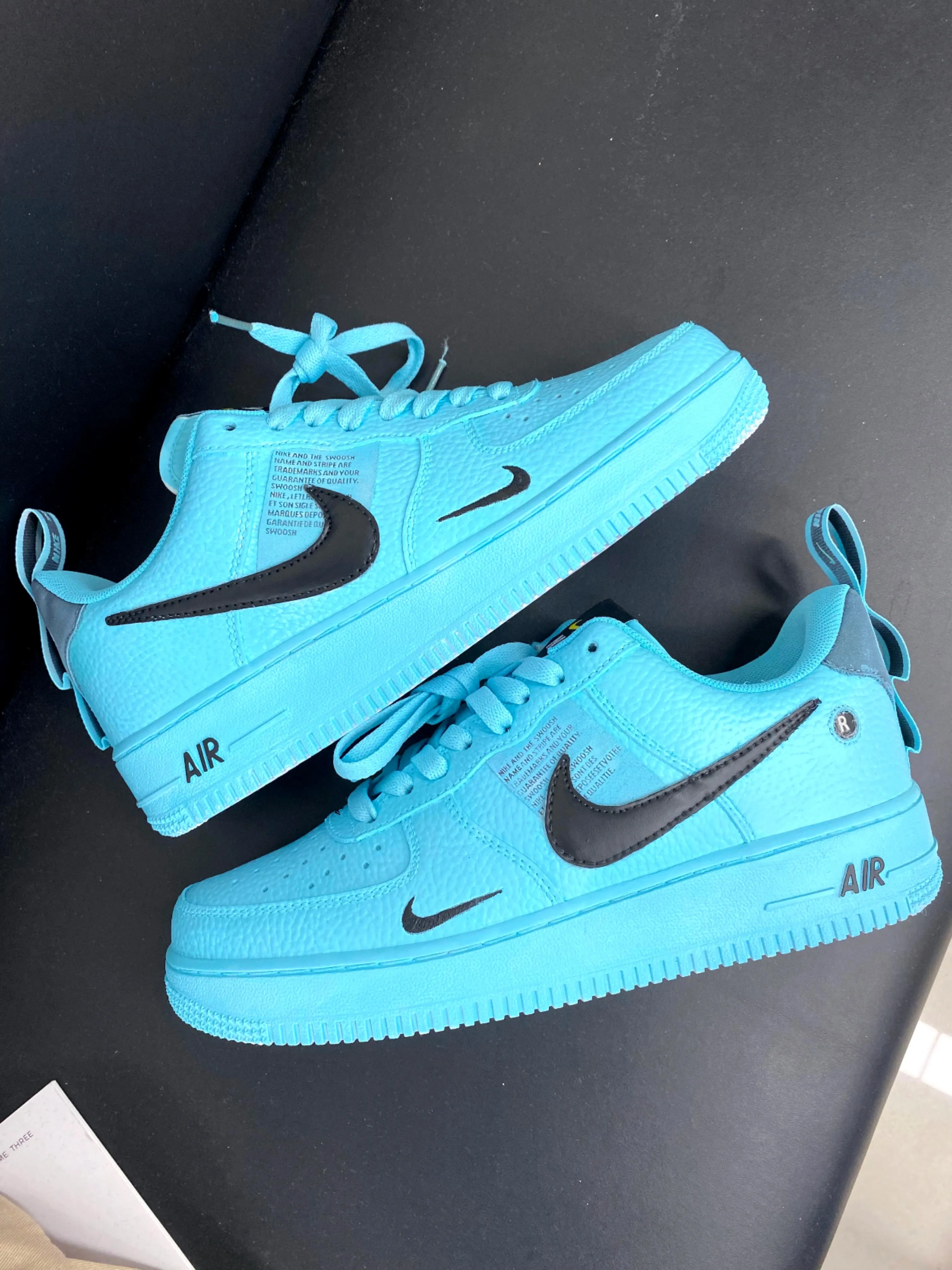 ALL Black Yellow Pink Custom Air Force 1