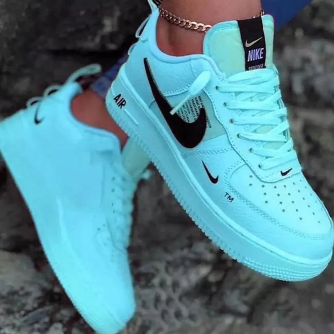 ALL Black Yellow Pink Custom Air Force 1