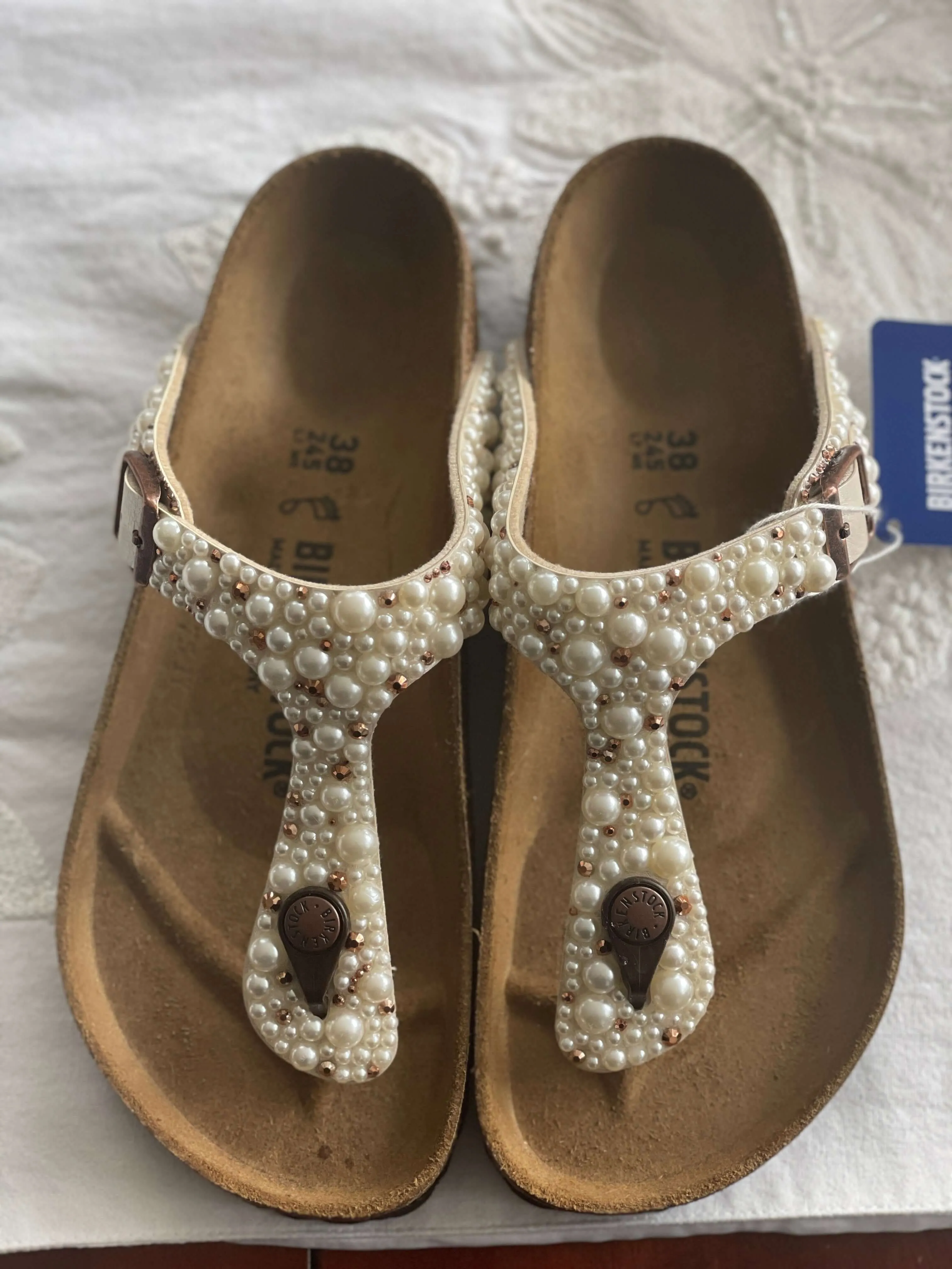Bedazzled Birkenstock Gizeh Sandals