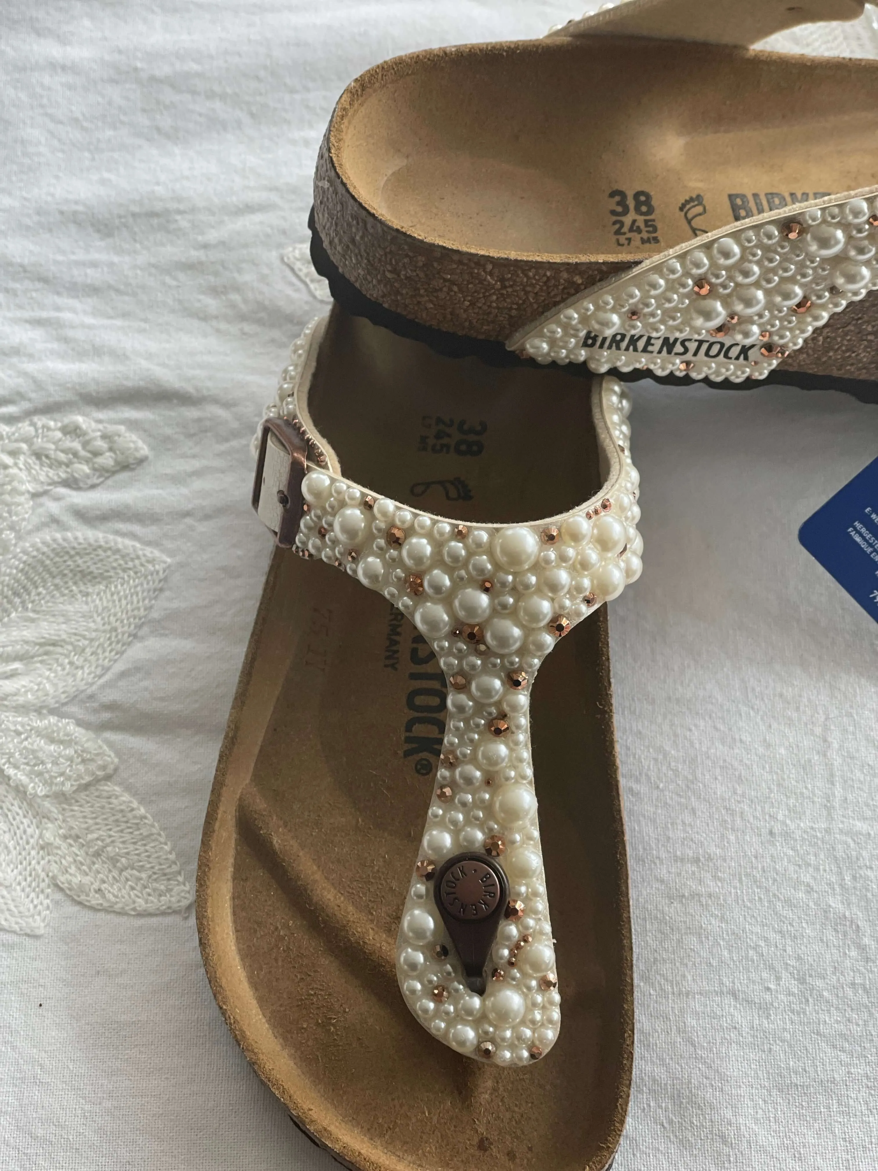 Bedazzled Birkenstock Gizeh Sandals