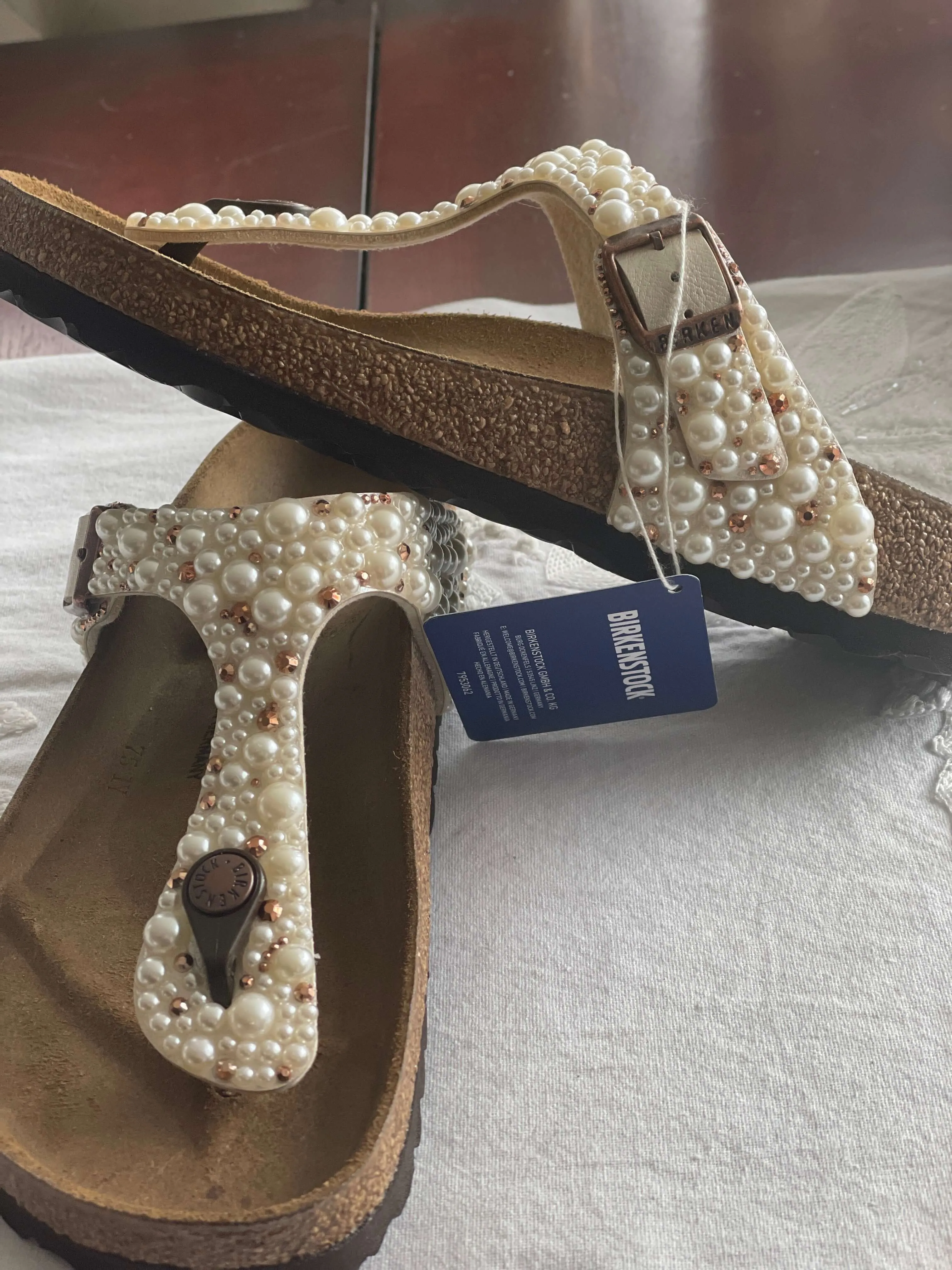 Bedazzled Birkenstock Gizeh Sandals