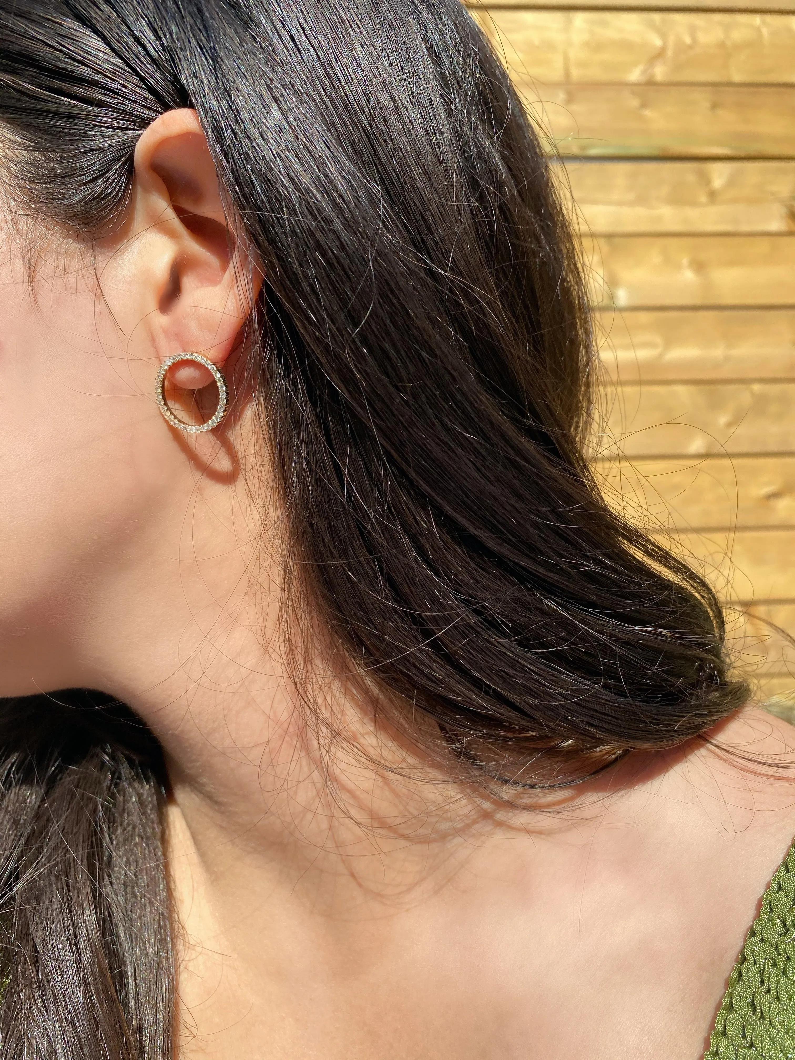 Diamond Halo Earrings