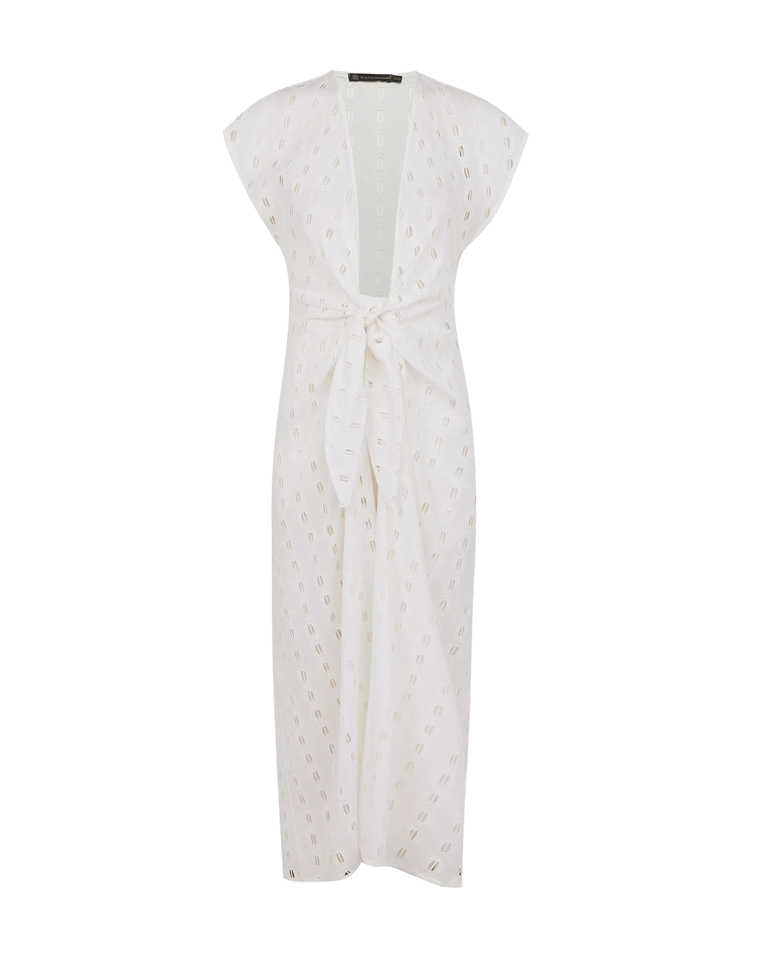 Eyelet Sasha Long Cover Up - Off White