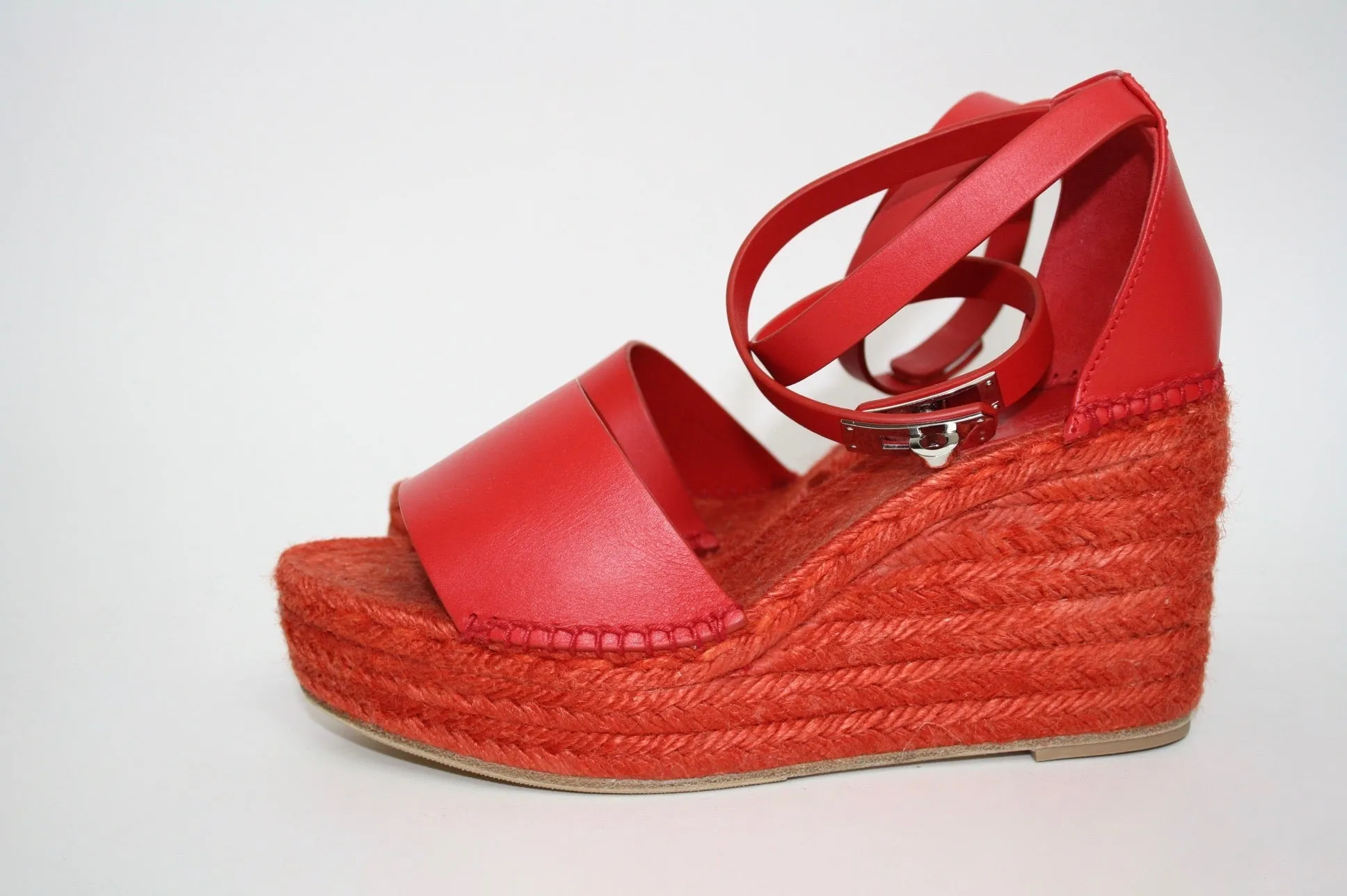 Hermès Red Tipoli Espadrille, 39