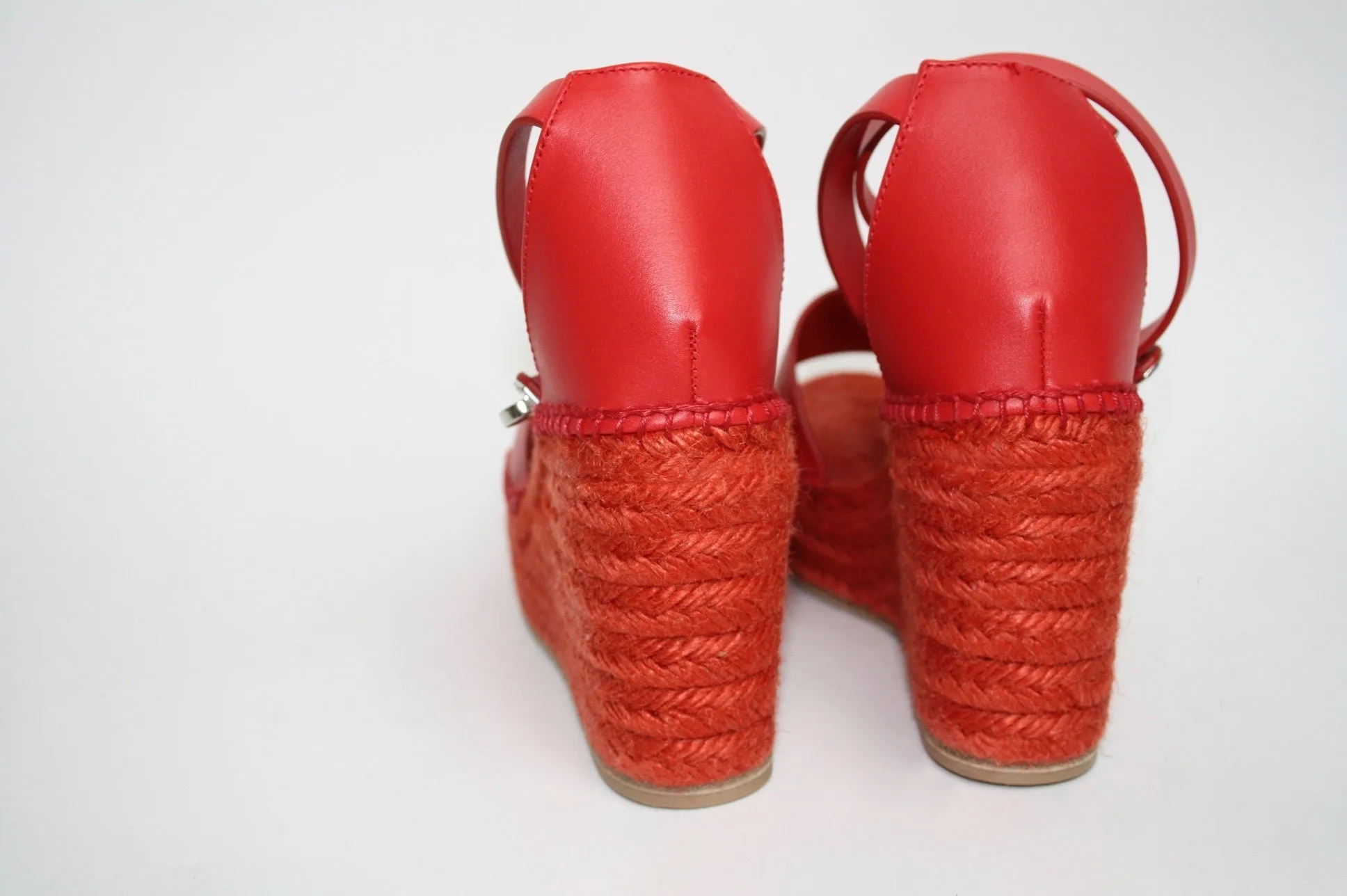 Hermès Red Tipoli Espadrille, 39