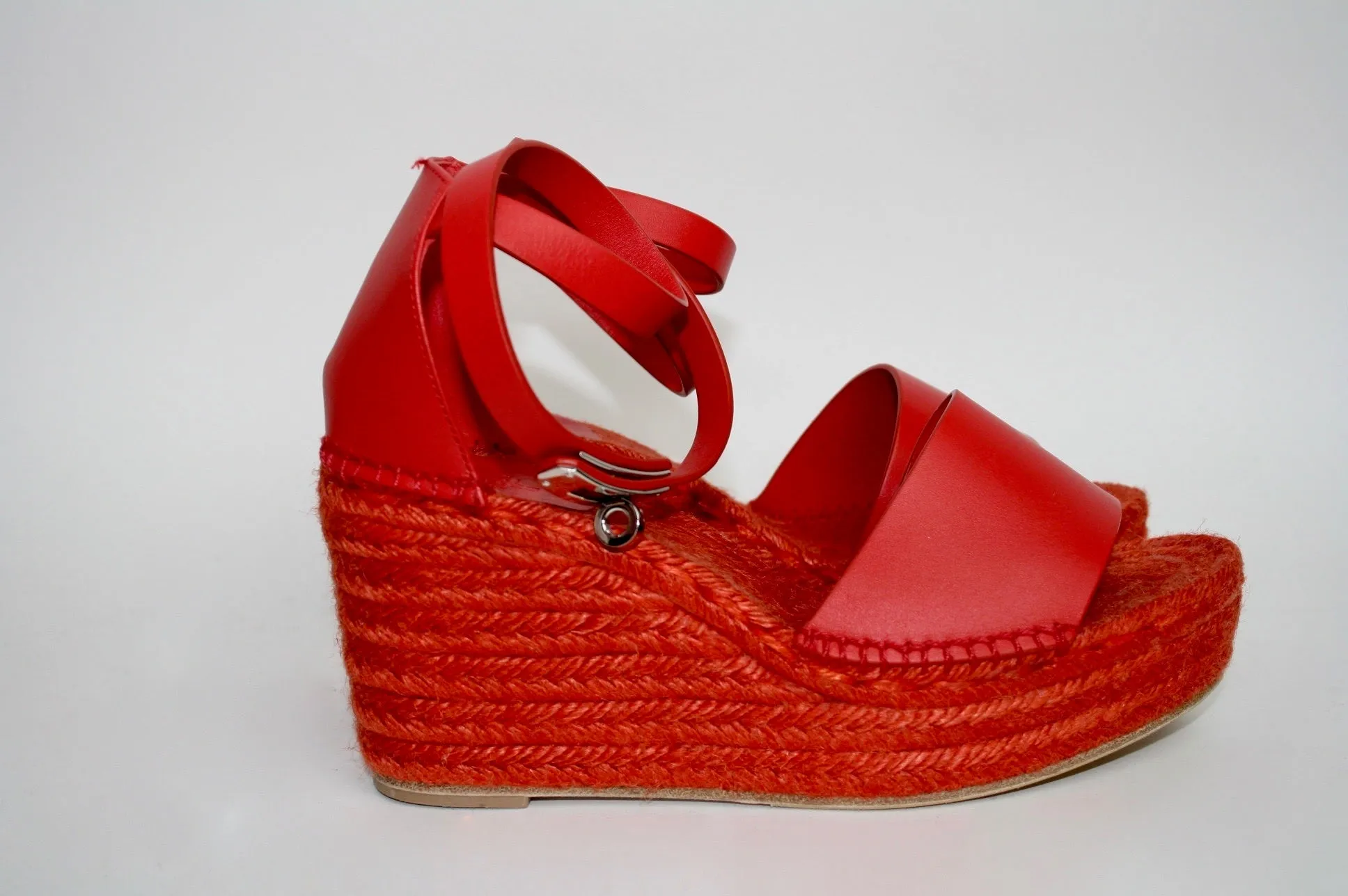 Hermès Red Tipoli Espadrille, 39