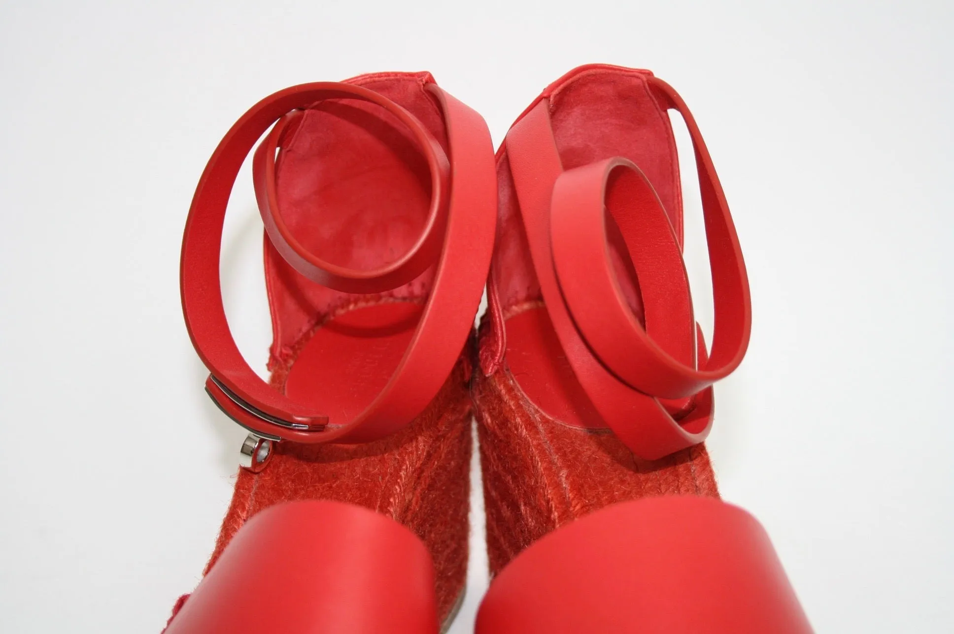 Hermès Red Tipoli Espadrille, 39