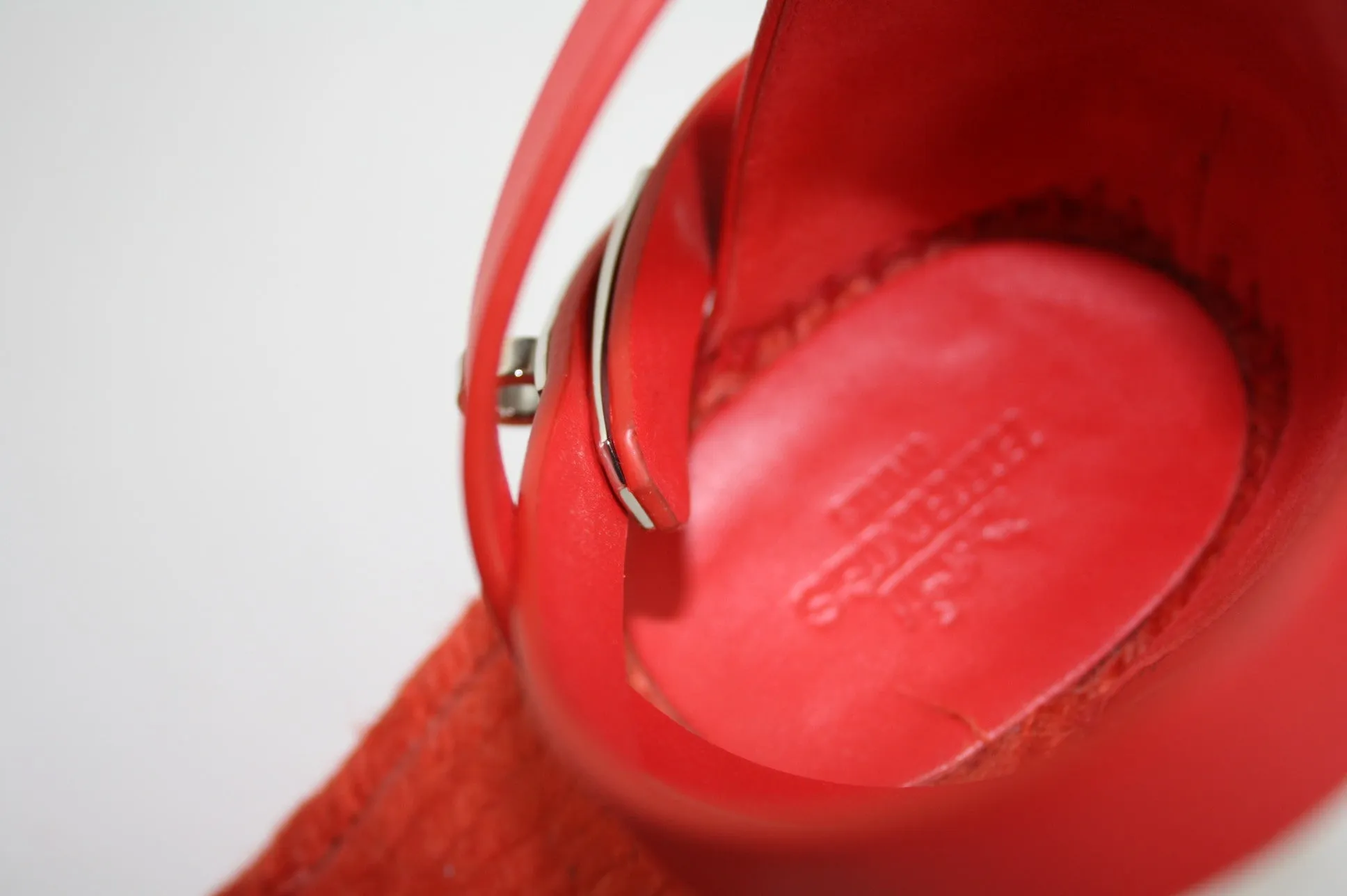 Hermès Red Tipoli Espadrille, 39