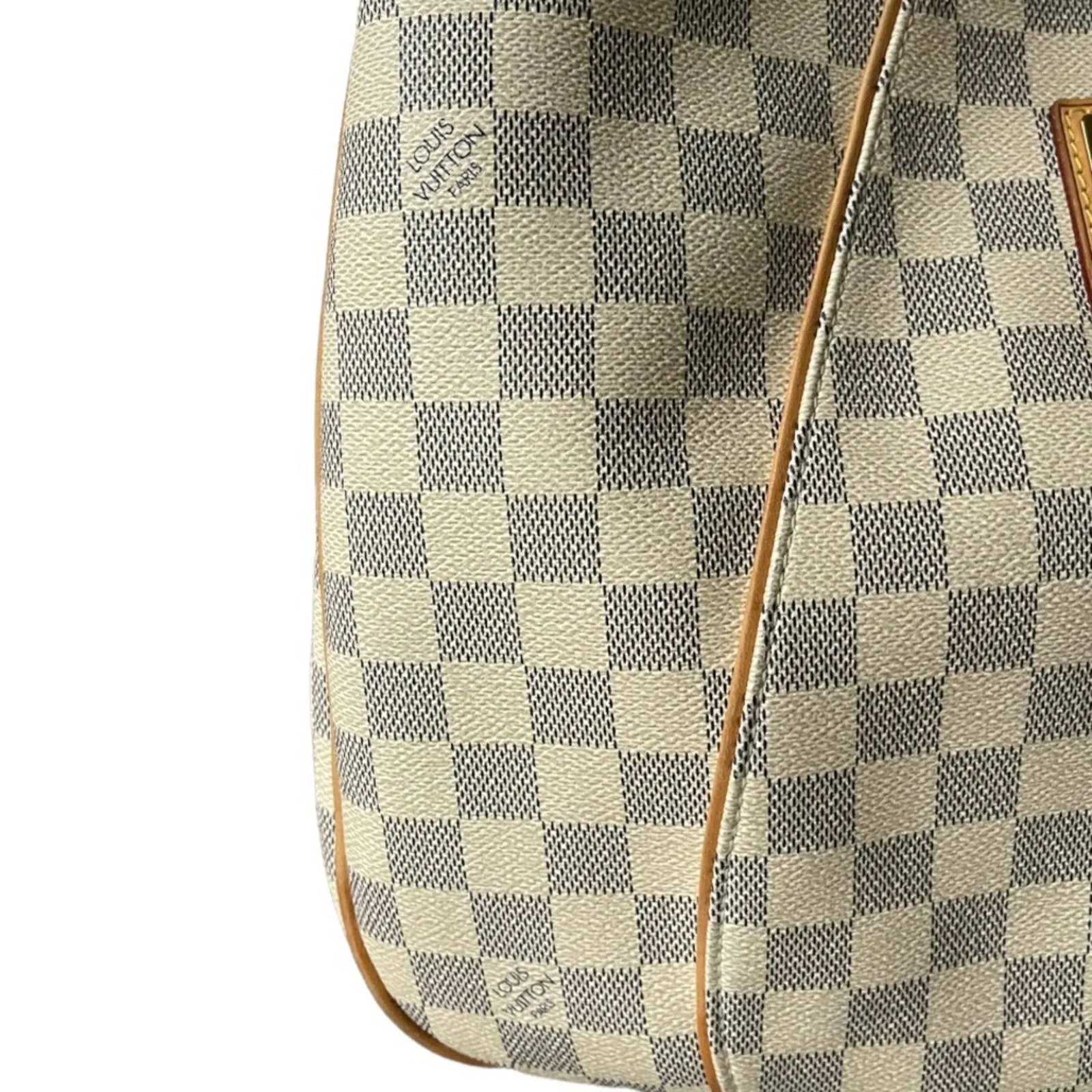 Louis Vuitton Galliera PM Monogram Canvas Handbag Shoulder Bag Damier Azur
