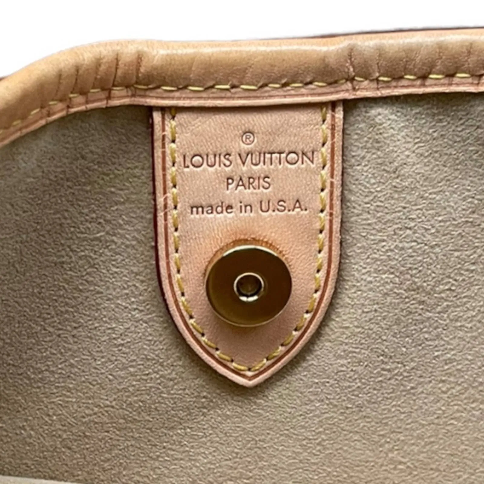 Louis Vuitton Galliera PM Monogram Canvas Handbag Shoulder Bag Damier Azur