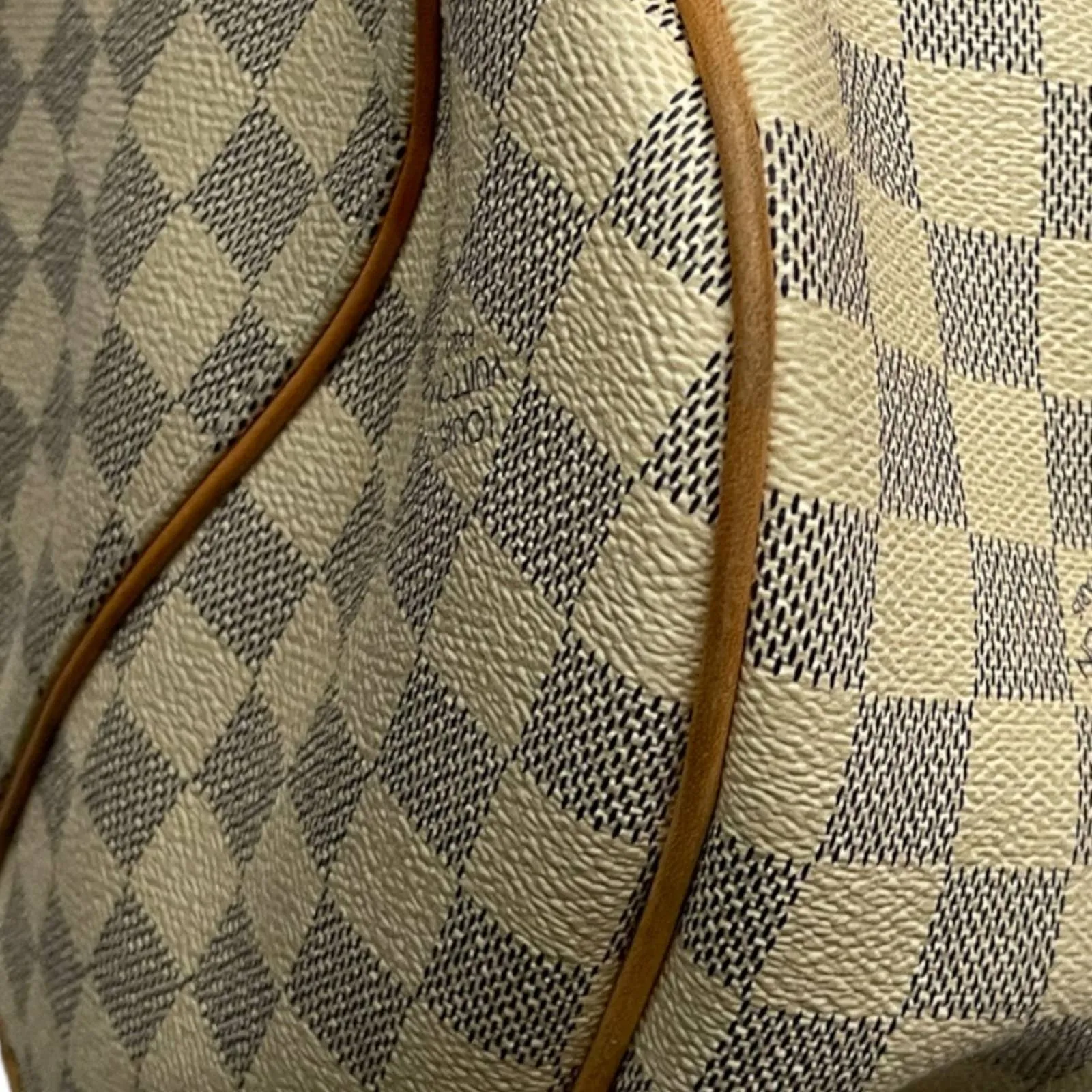Louis Vuitton Galliera PM Monogram Canvas Handbag Shoulder Bag Damier Azur