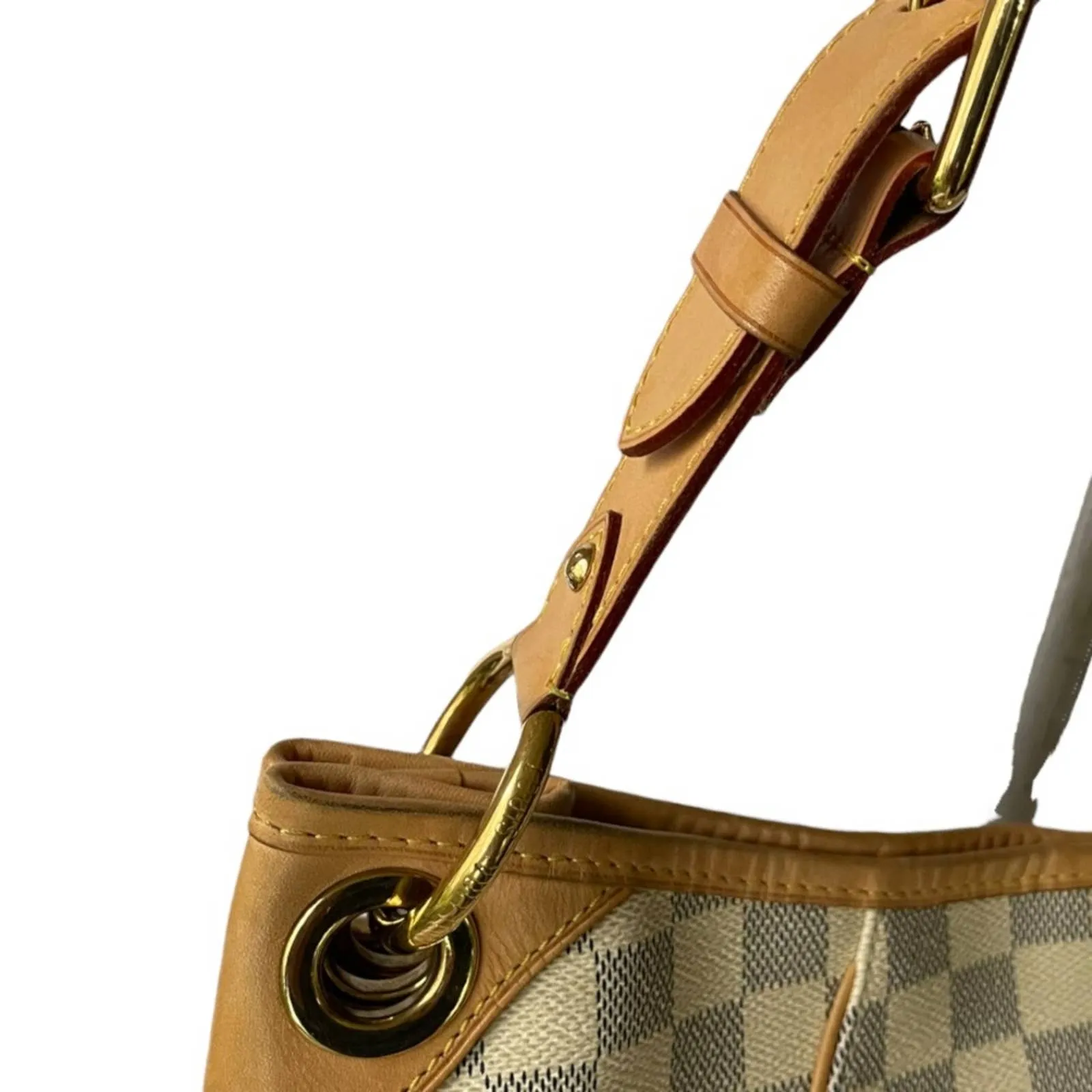 Louis Vuitton Galliera PM Monogram Canvas Handbag Shoulder Bag Damier Azur