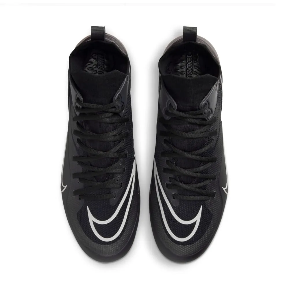 Nike Alpha Huarache 8 Elite Black/Grey Lacrosse Cleats