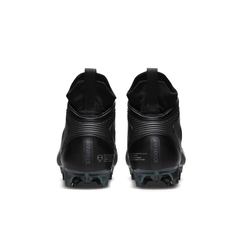 Nike Alpha Huarache 8 Elite Black/Silver Lacrosse Cleats