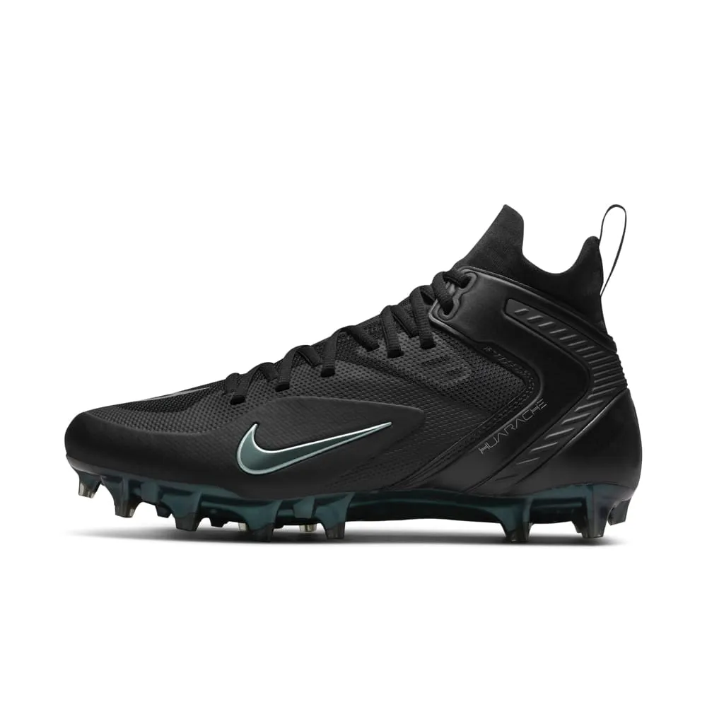 Nike Alpha Huarache 8 Elite Black/Silver Lacrosse Cleats