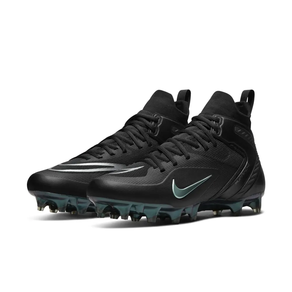 Nike Alpha Huarache 8 Elite Black/Silver Lacrosse Cleats