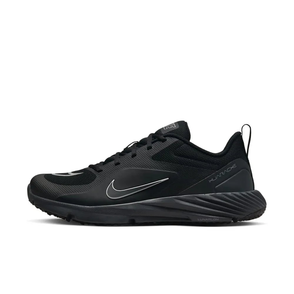 Nike Alpha Huarache 8 Pro Turf Black/Grey Lacrosse Cleats