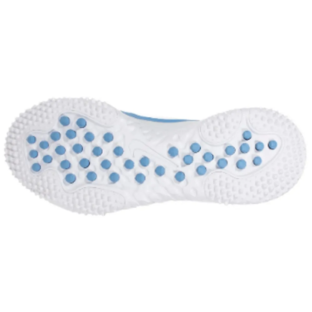 Nike Huarache 9 Elite Turf Lax White/Carolina Blue Lacrosse Cleats