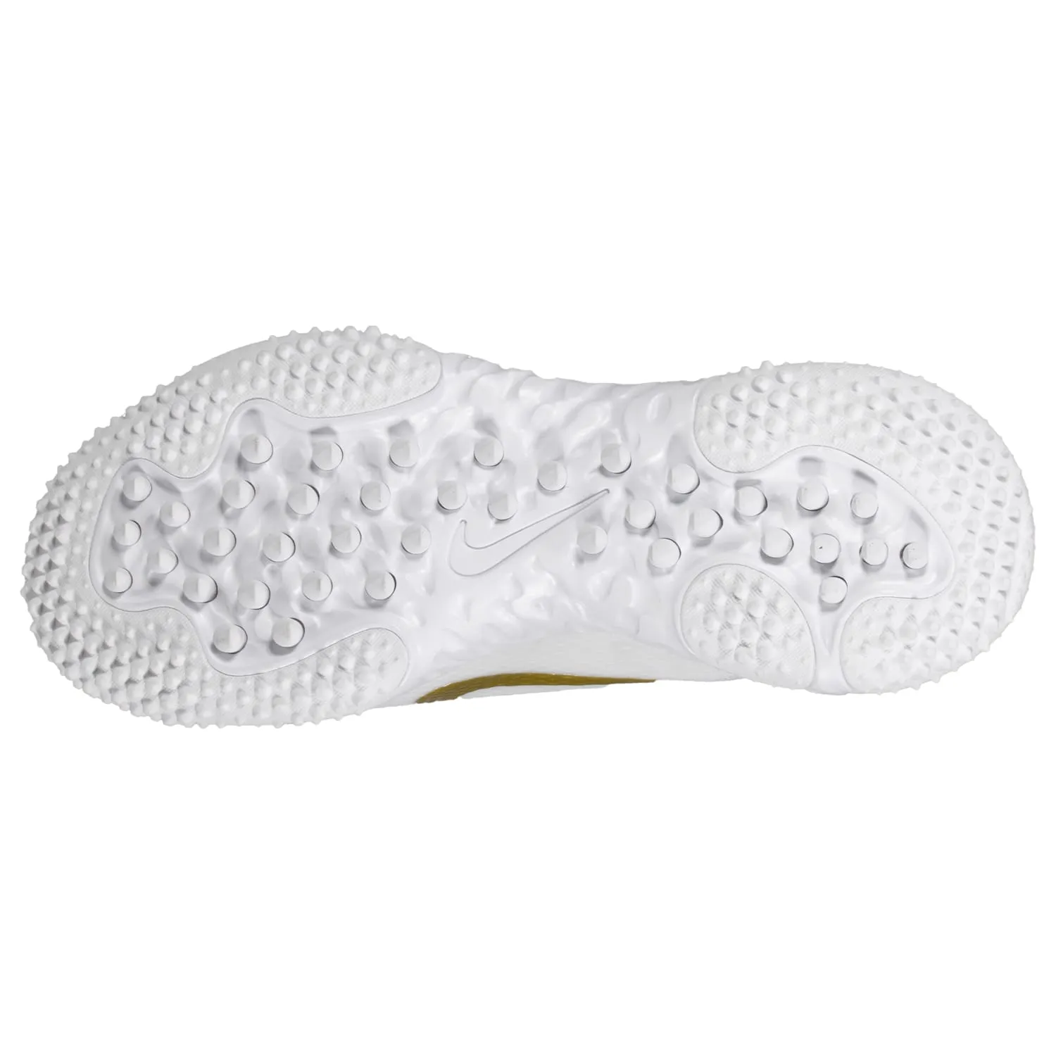 Nike Huarache 9 Elite Turf Lax White/Gold Lacrosse Cleats