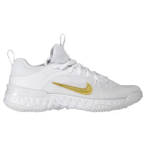 Nike Huarache 9 Elite Turf Lax White/Gold Lacrosse Cleats