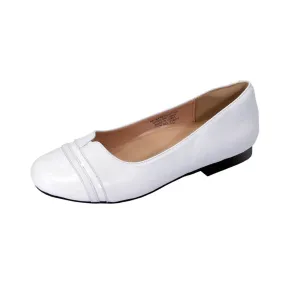 PEERAGE Marina Women's Wide Width Leather Flats